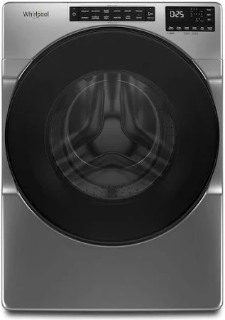 4.5 cu. ft. Front Load Washer with Steam, Quick Wash Cycle and Vibration Control Technology in Chrome Shadow image 1