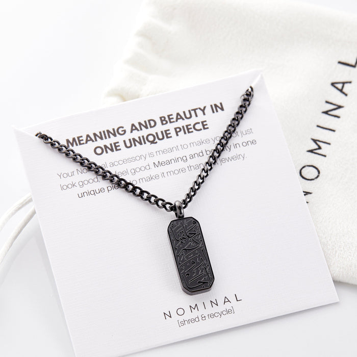 ‘And We Created You In Pairs’ Tag Necklace | Men image 3