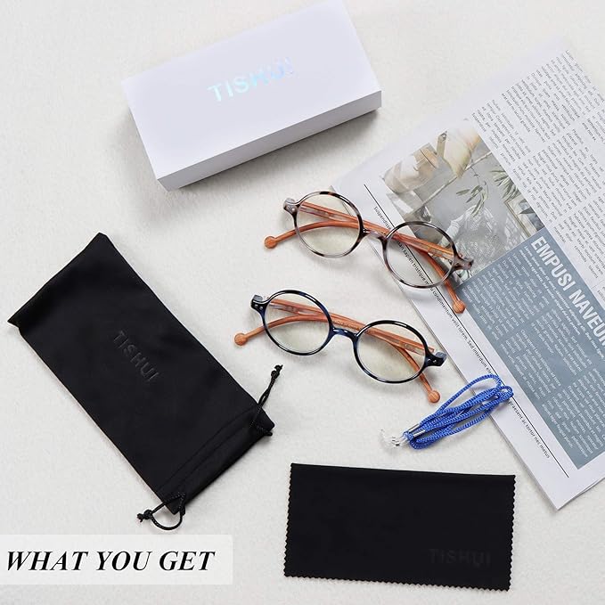 Round Reading Glasses Women Men Blue Light Blocking Circular Readers Unisex Ultra Lightweight Circle Cheaters Glasses image 6