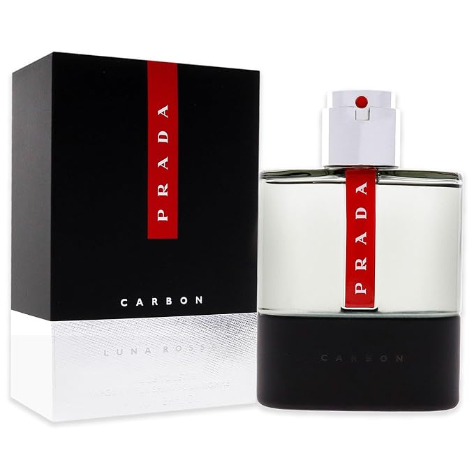 Prada Luna Rossa Carbon Eau De Toilette Spray 100Ml, Multi, 3.4 Ounce image 3