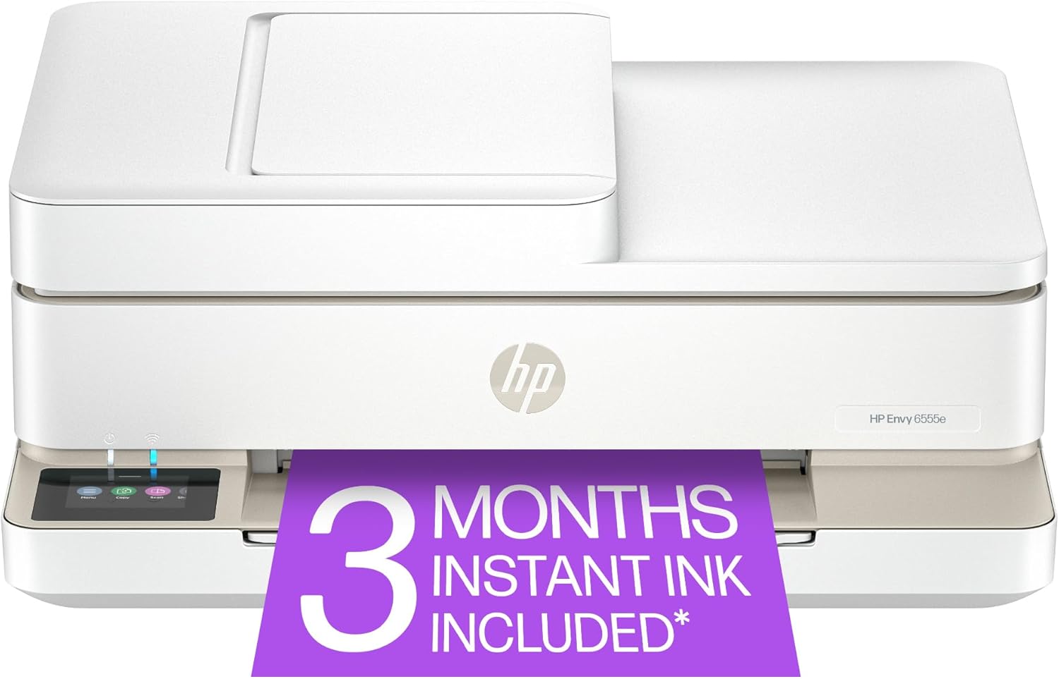 HP Envy 6555e Wireless All-in-One Color Inkjet Printer, Print, scan, Copy, Duplex Printing Best-for-Home, 3 month Instant Ink trial included (714N5A) image 1