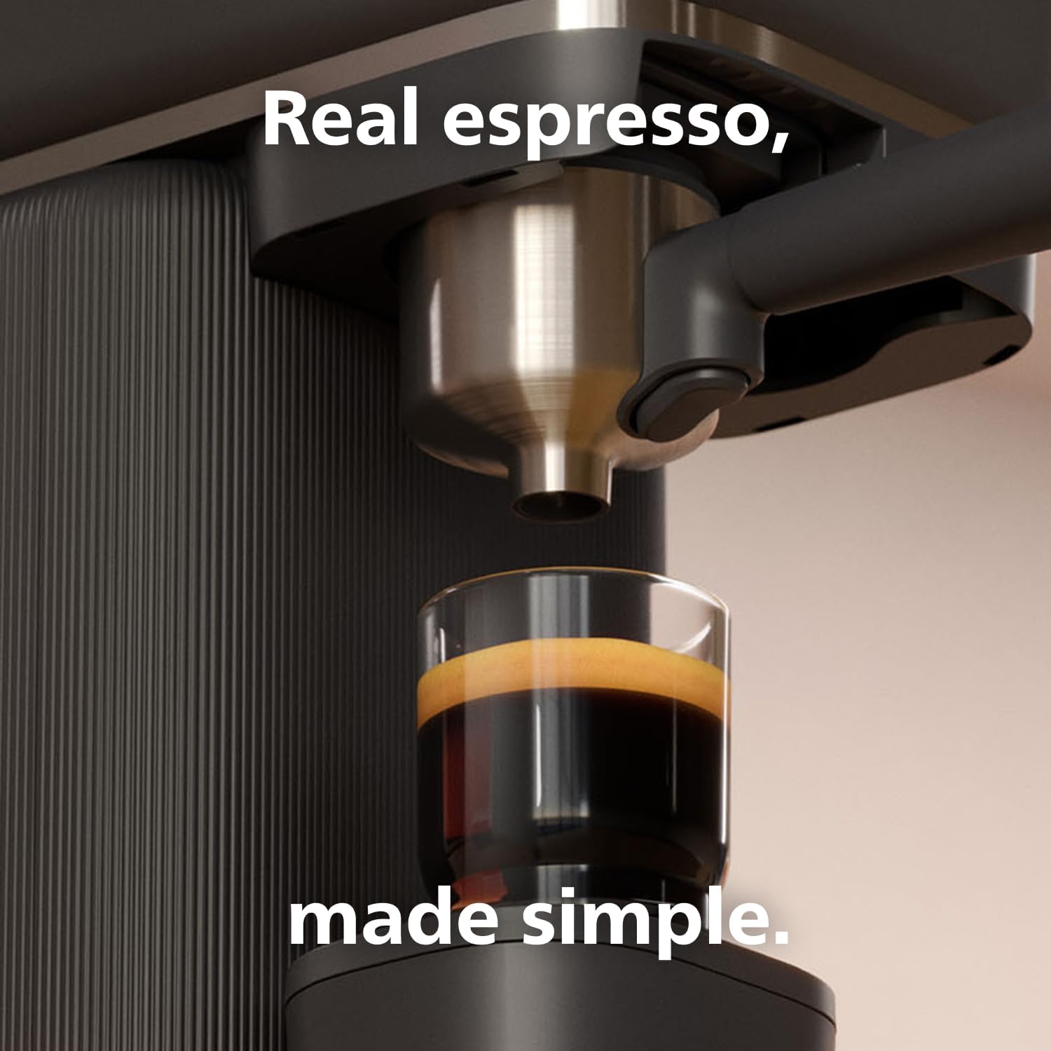 Philips Baristina Espresso Machine+Milk Frother Bundle. Real espresso. Compact coffee machine, portafilter, grinder, Cafe Crema. Dairy & Non-Dairy Milk foam​. Hot & Cold. Easy Clean. Black (BAR303/60) image 2