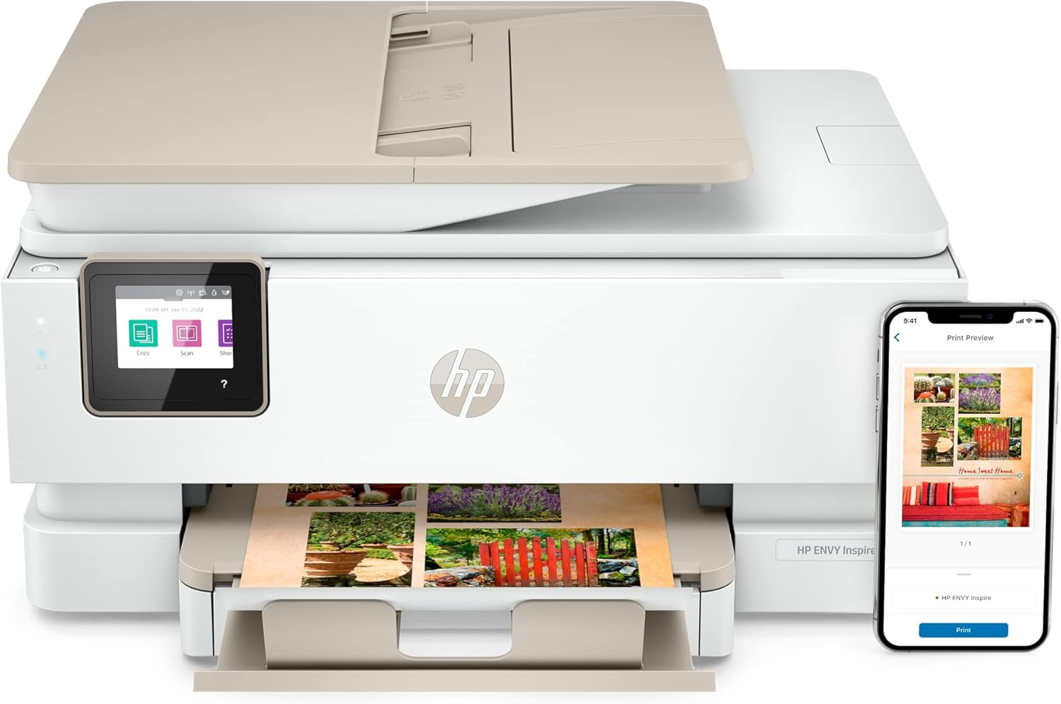 HP ENVY Inspire 7958e Wireless All-in-One Color Inkjet Printer, Print, scan, copy, Duplex printing best-for-home, 3 month Instant Ink trial included (327A7A) image 17