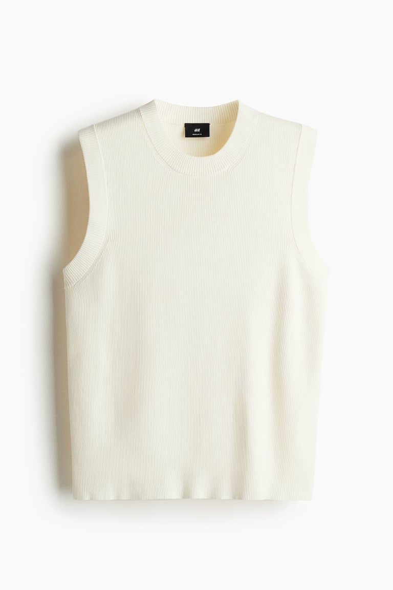 Regular-Fit Ribbed Sweater Vest image 6