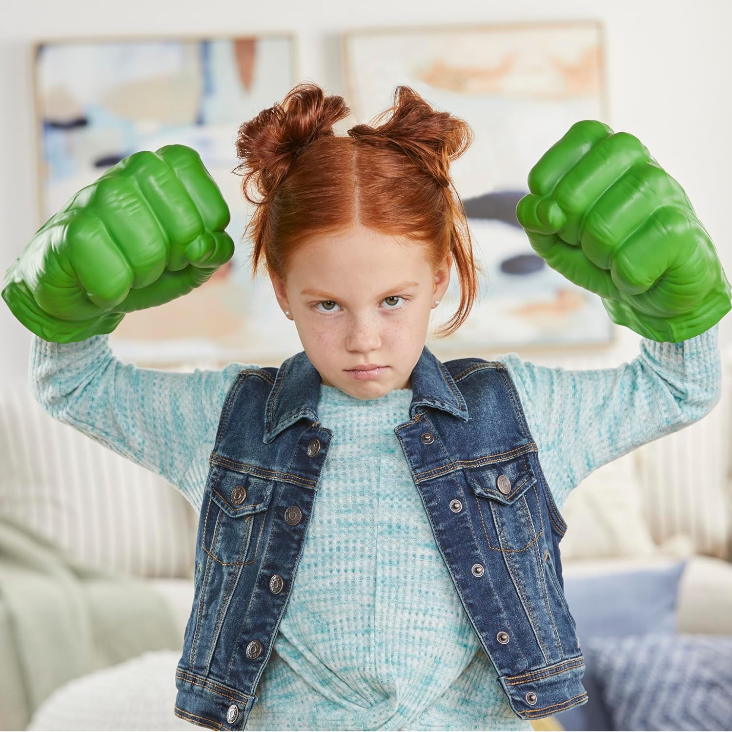 Marvel Hulk Gamma Smash Fists, Soft Foam Role Play Toy, Avengers Super Hero Toys for Kids Ages 5 and Up image 6