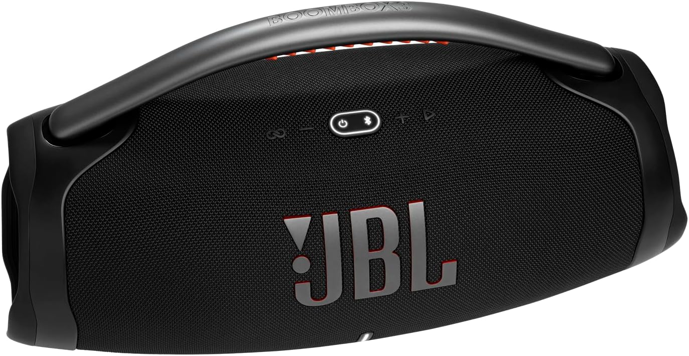 JBL Boombox 3 Black Portable Bluetooth Speaker with Massive Sound, Deepest Bass, IPX7 Waterproof, 24H Playtime, PartyBoost image 8