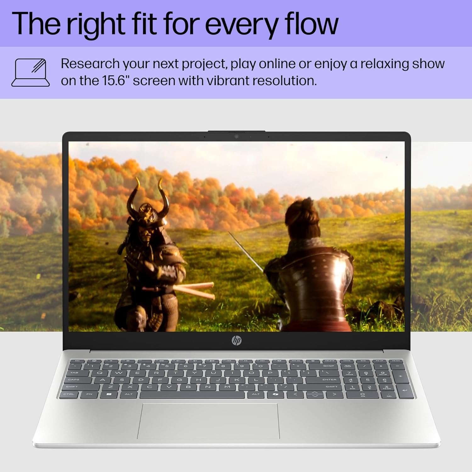 HP 15.6 inch Laptop, HD Touchscreen Display, AMD Ryzen 3 7320U, 8 GB RAM, 256 GB SSD, AMD Radeon Graphics, Windows 11 Home, Natural Silver, 15-fc0399nr image 7