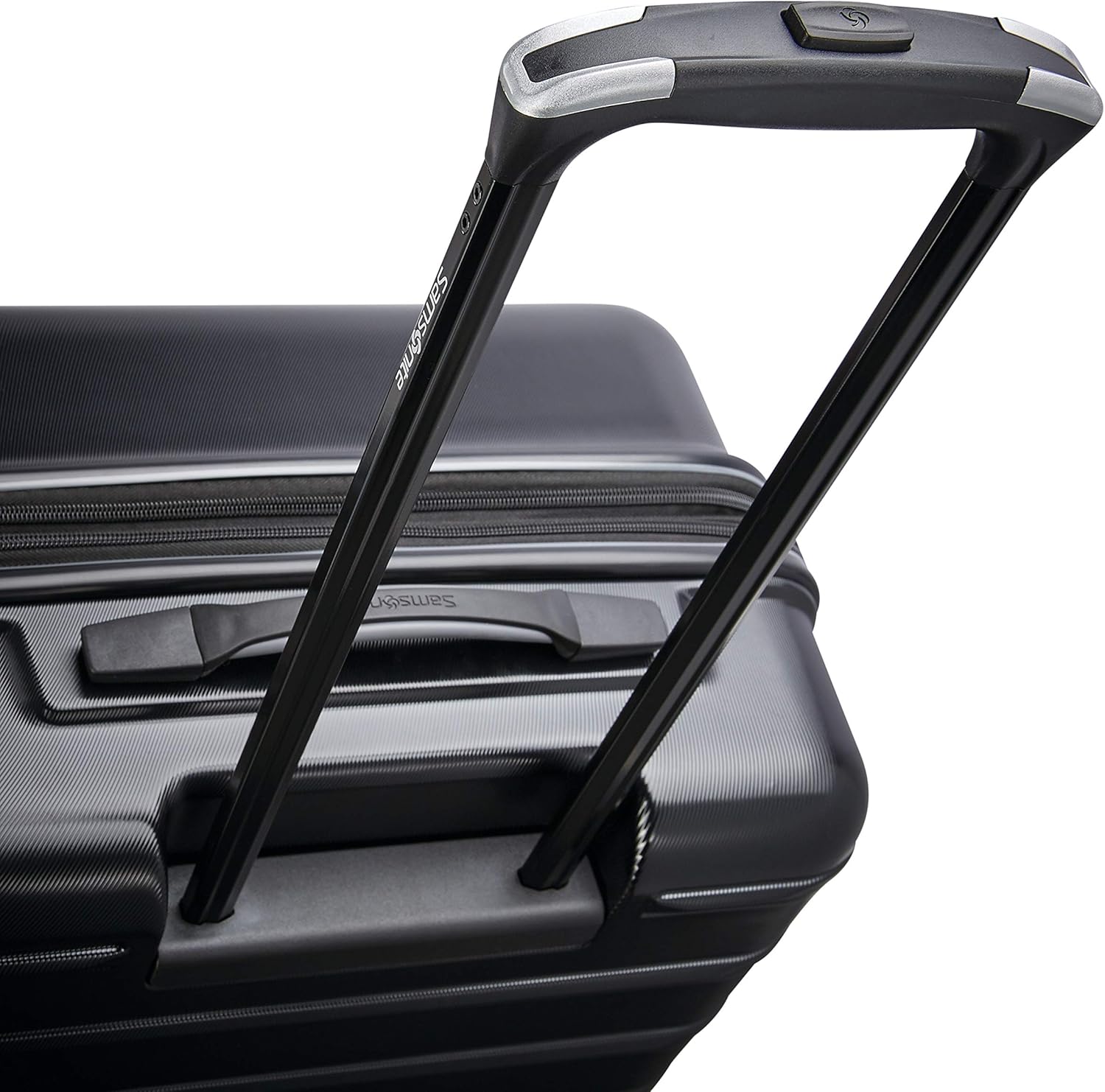 Samsonite Omni 2-2 Piece 19/28 Hardside Luggage with 360° Spinner Wheels - Scratch Resistant Hardshell - TSA, Airline-Approved - Expandable Polycarbonate Lightweight - Midnight Black image 3