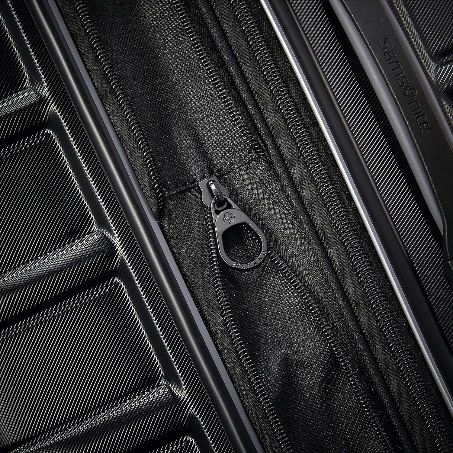Samsonite Omni 2-2 Piece 19/28 Hardside Luggage with 360° Spinner Wheels - Scratch Resistant Hardshell - TSA, Airline-Approved - Expandable Polycarbonate Lightweight - Midnight Black image 5
