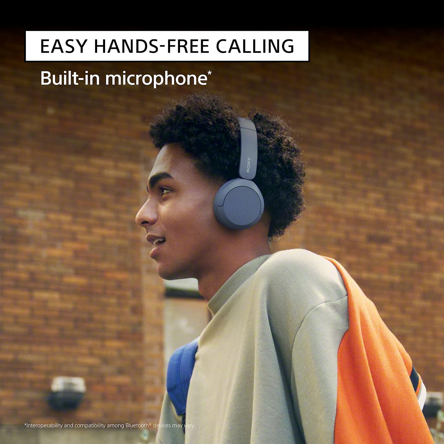 Sony WH-CH520 Wireless Headphones Bluetooth On-Ear Headset with Microphone, Blue New image 4