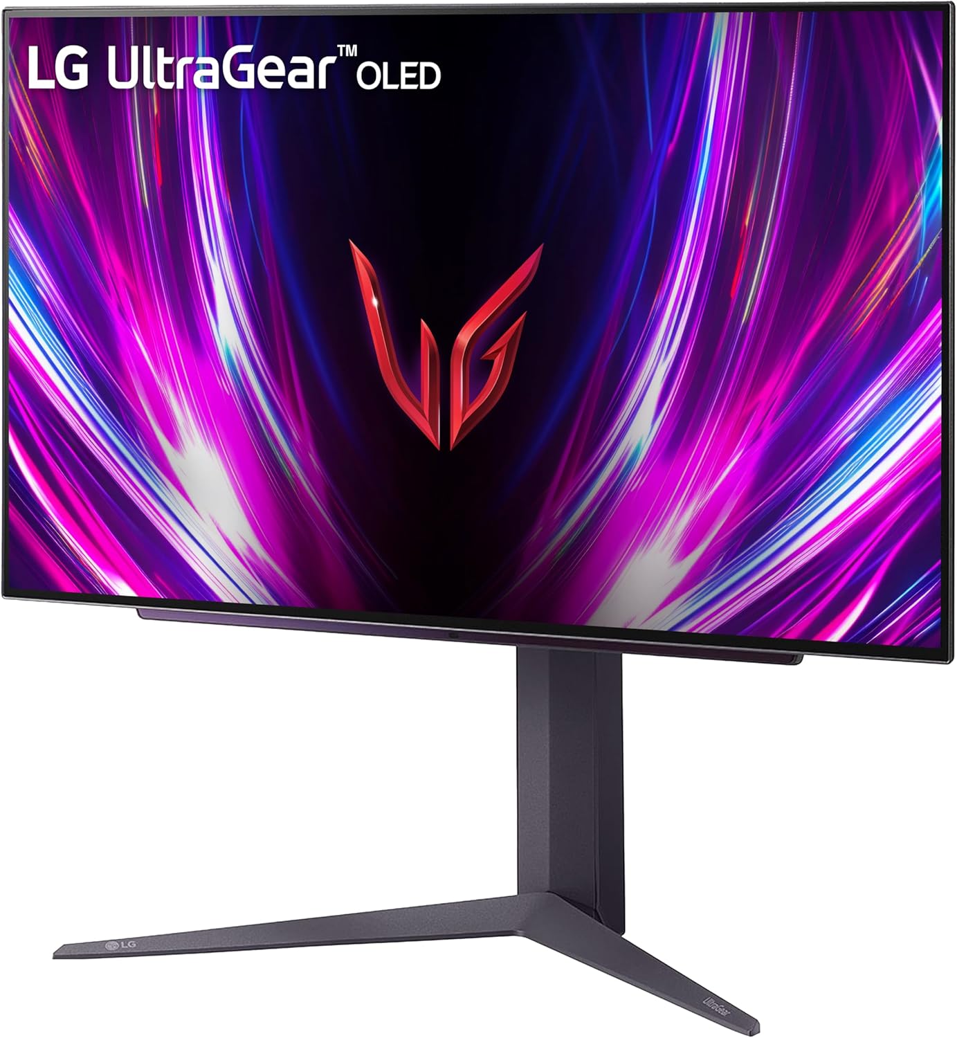LG ‎27GS93QE 27-inch Ultragear OLED Gaming Monitor QHD 1440p 240Hz 0.03ms DisplayHDR True Black 400 AMD FreeSync Premium Pro NVIDIA G-Sync HDMI 2.1 DisplayPort Tilt/Height/Pivot Stand Black image 5