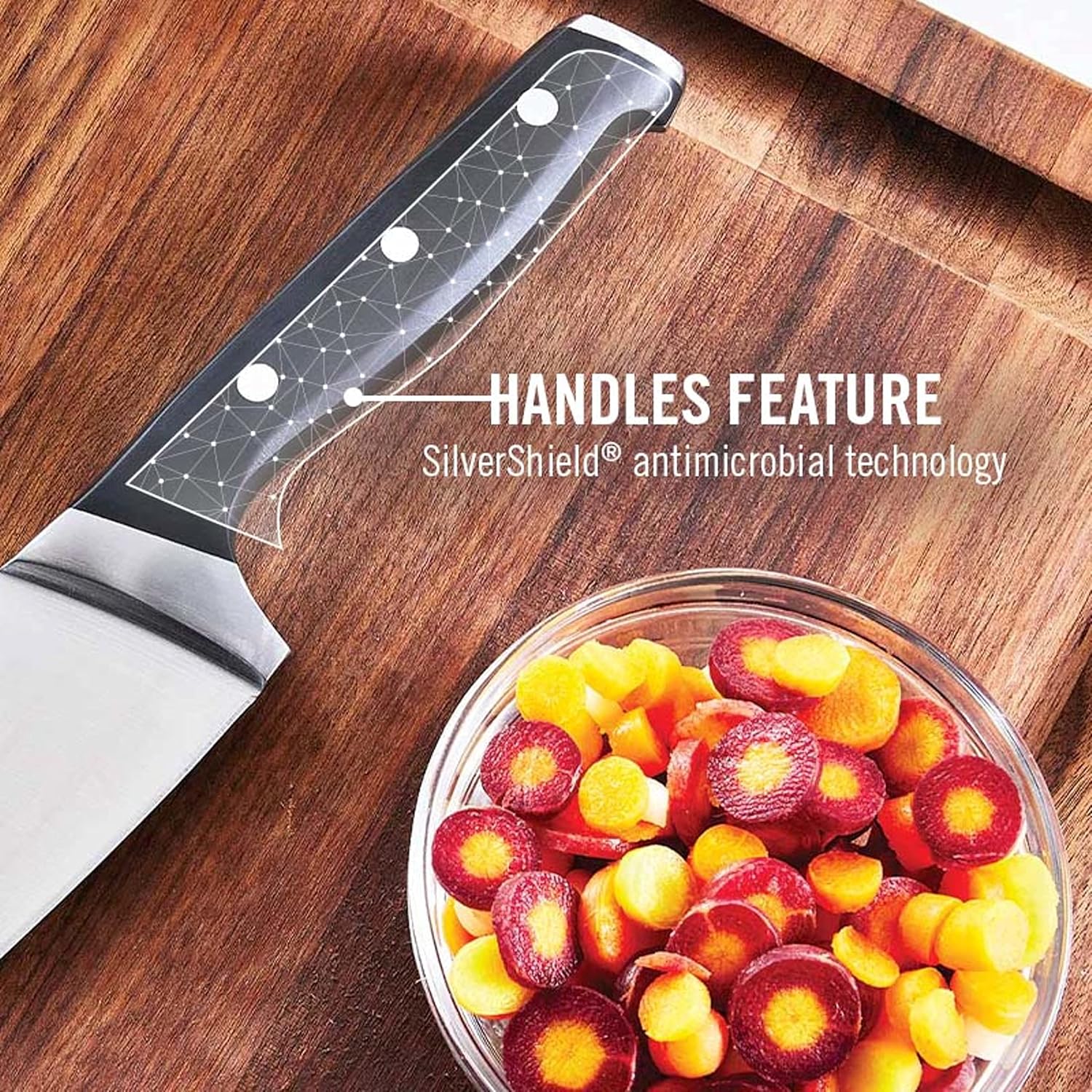 Calphalon Kitchen Knife Set with Self-Sharpening Block image 2