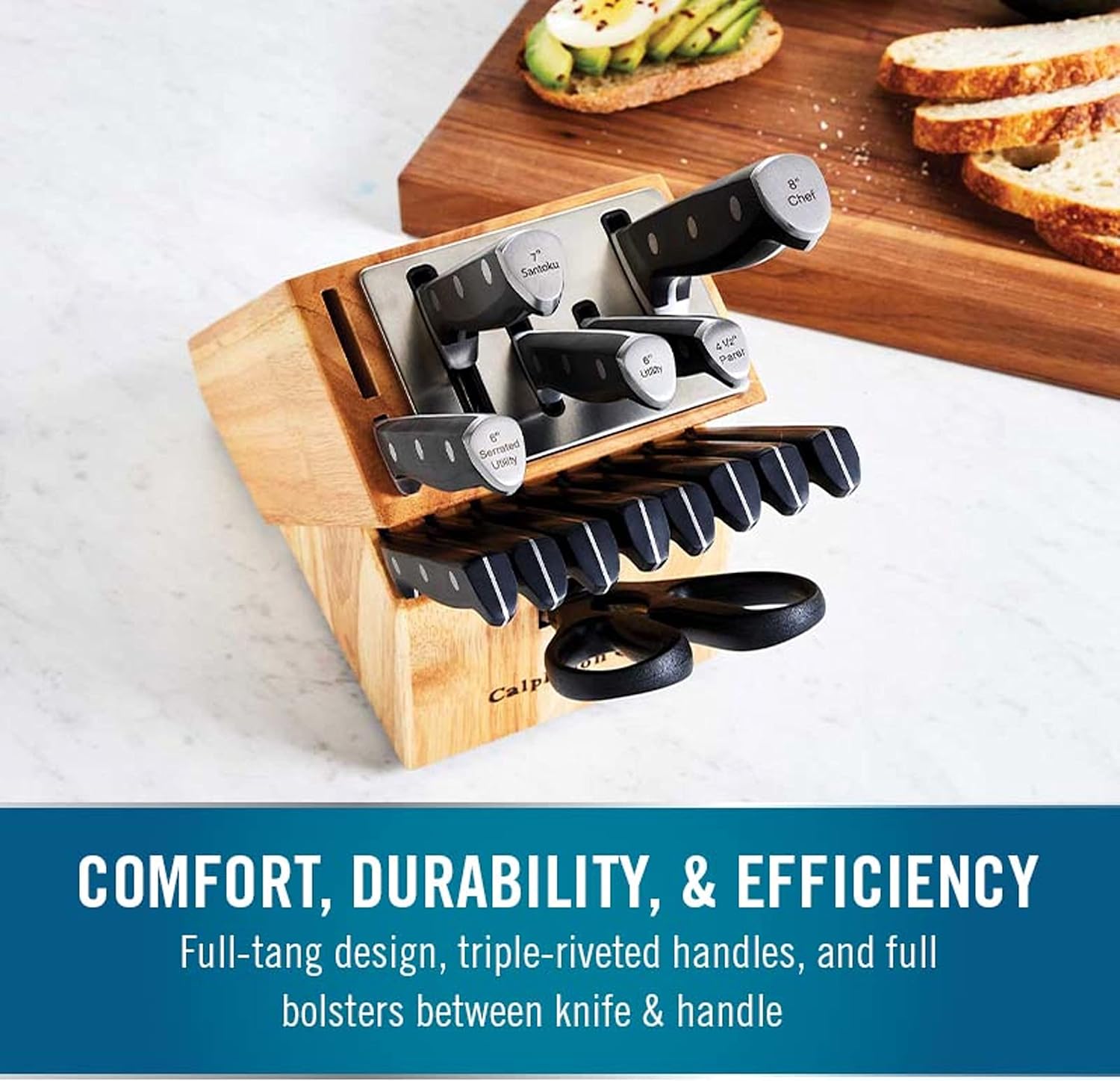 Calphalon Kitchen Knife Set with Self-Sharpening Block image 5