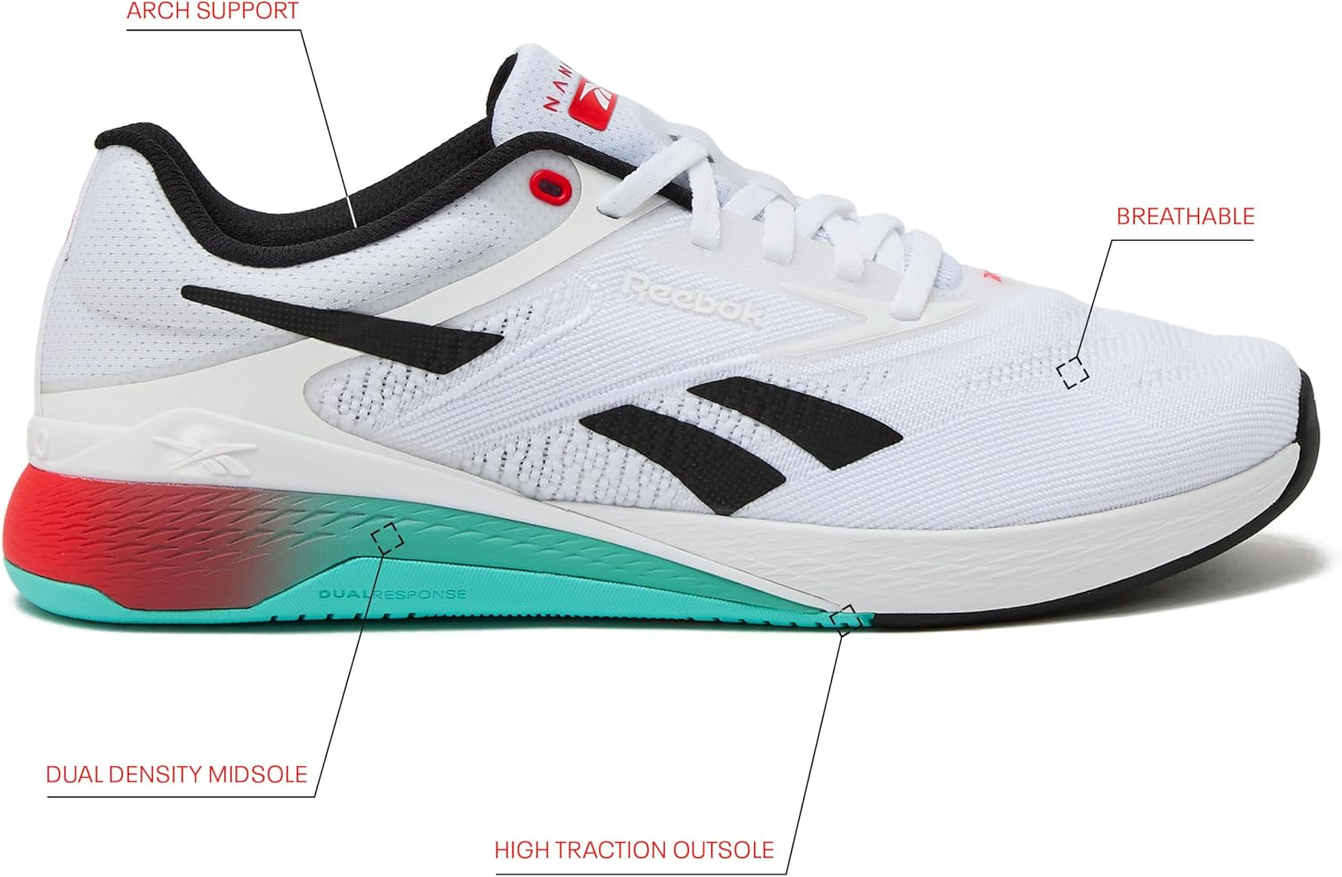 Reebok Nano X5 Mens Shoes, Cross Training and Light Running Sneakers for Men image 2