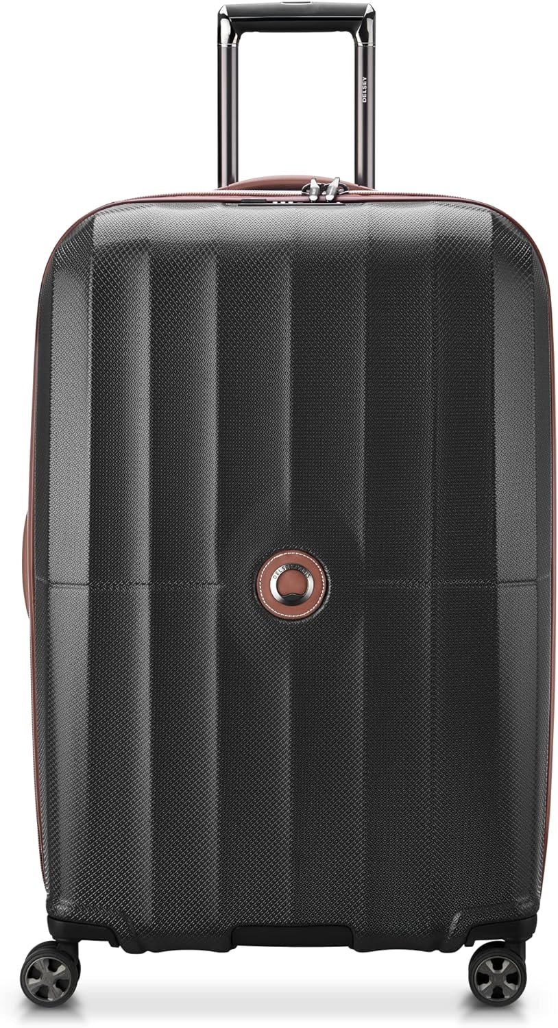DELSEY PARIS Carrousel Hardside Expandable Luggage with Spinner Wheels, Black, 3 Piece Set image 4