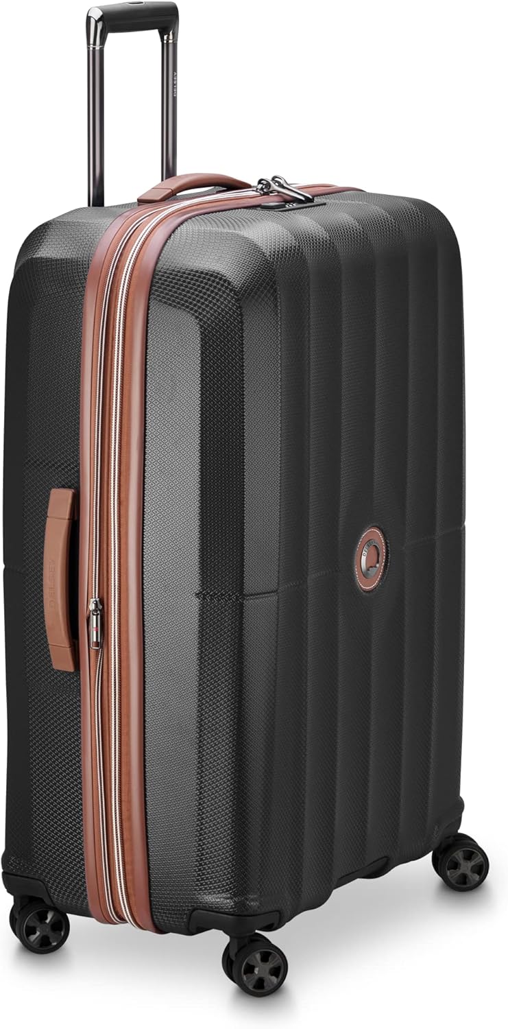 DELSEY PARIS Carrousel Hardside Expandable Luggage with Spinner Wheels, Black, 3 Piece Set image 5