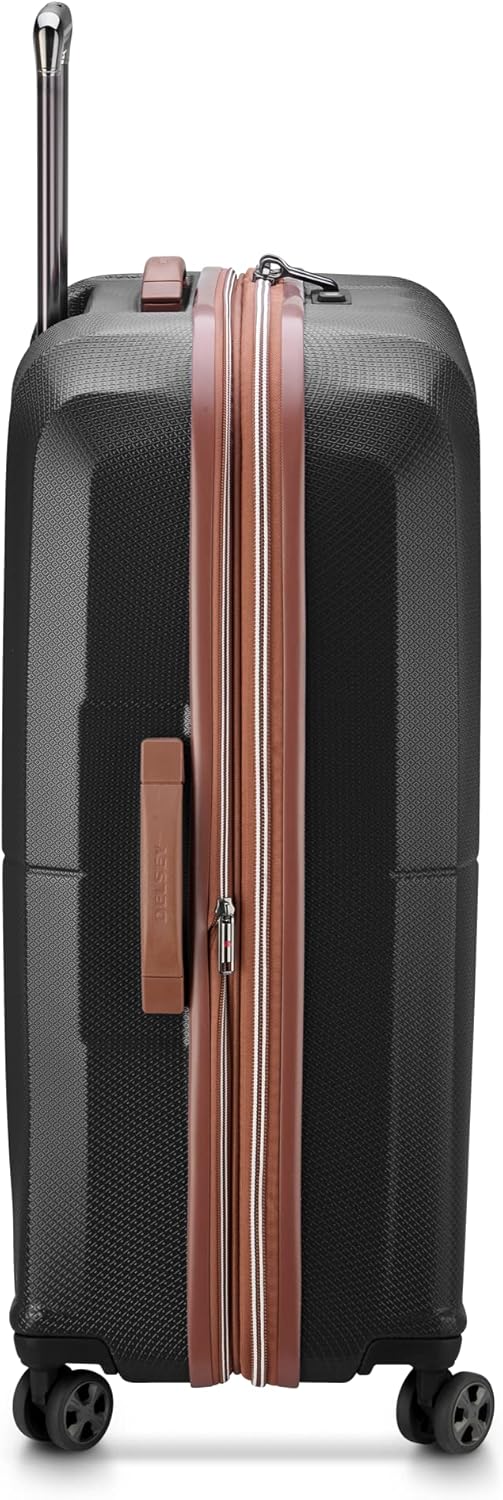 DELSEY PARIS Carrousel Hardside Expandable Luggage with Spinner Wheels, Black, 3 Piece Set image 6