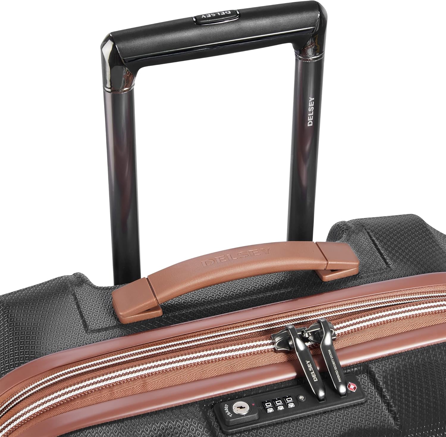 DELSEY PARIS Carrousel Hardside Expandable Luggage with Spinner Wheels, Black, 3 Piece Set image 7