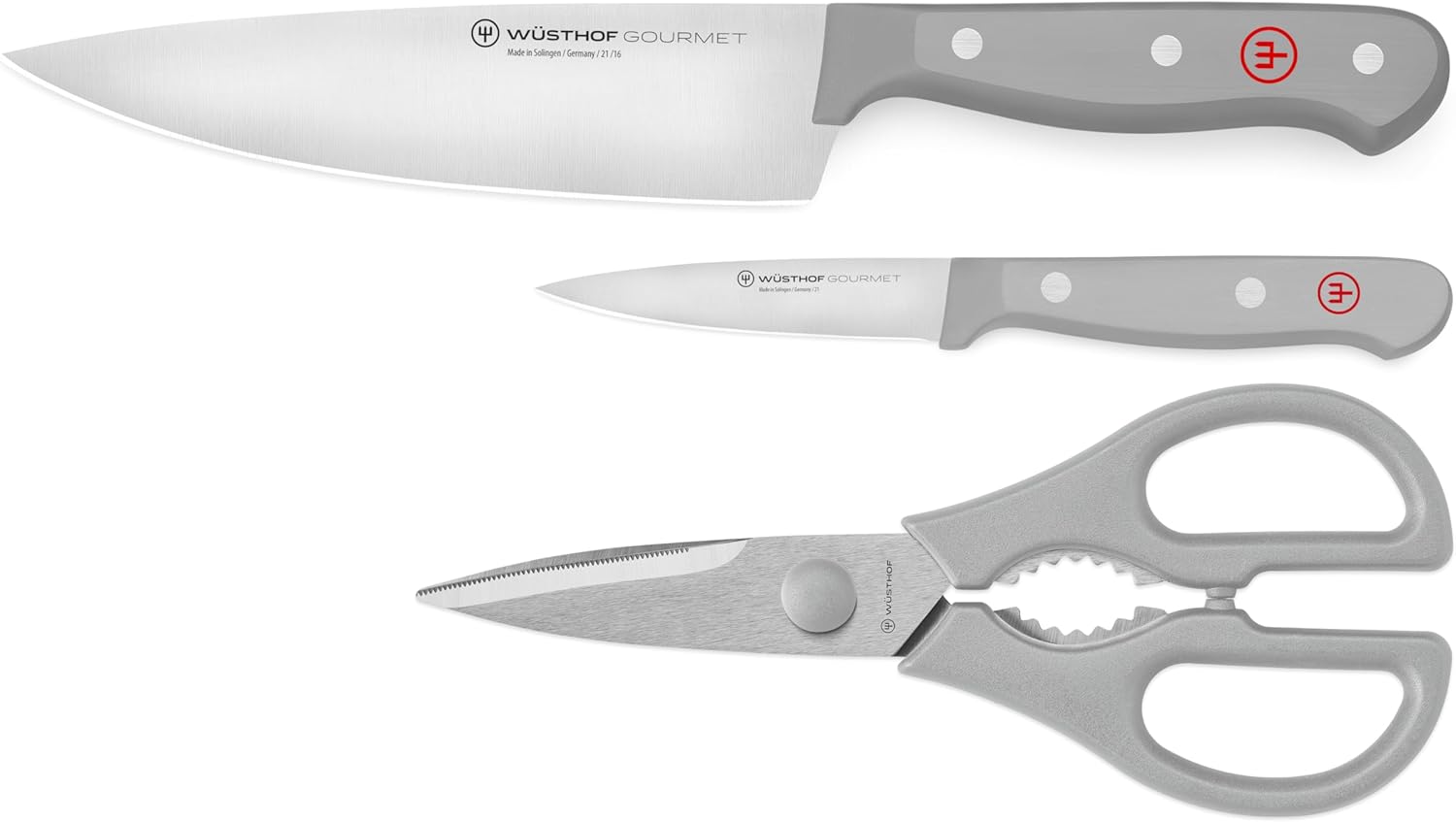 WÜSTHOF Gourmet Grey 3-Pc Kitchen Essentials Set image 1
