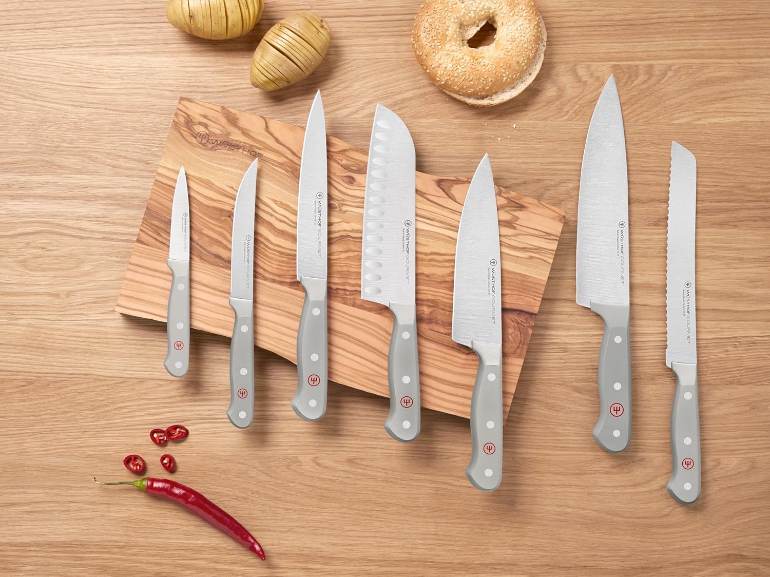 WÜSTHOF Gourmet Grey 3-Pc Kitchen Essentials Set image 4