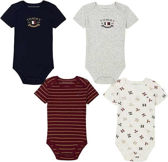 Tommy Hilfiger baby-girls 4 Pack Bodysuits image 1