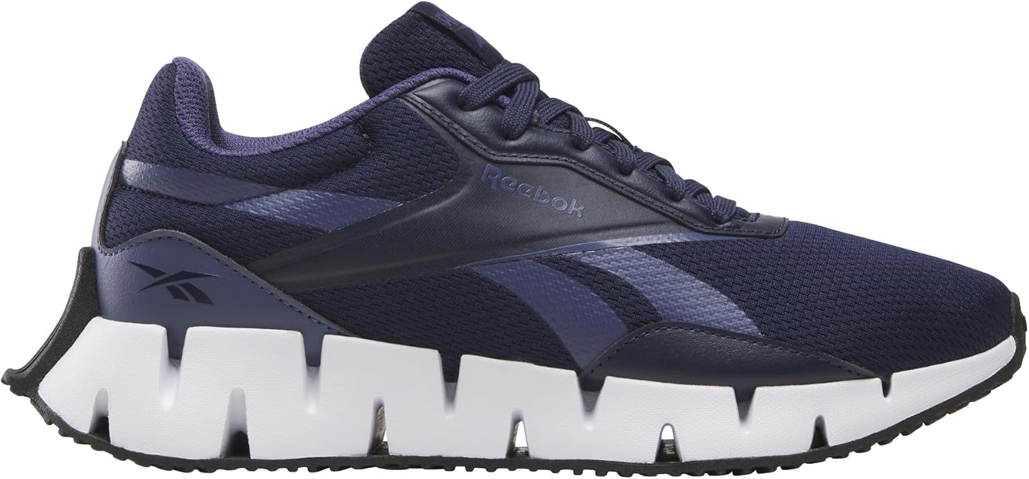 Reebok Women's Zig Dynamica STR Sneaker, Navy/Twilight Purple/Core Black, 5 image 1