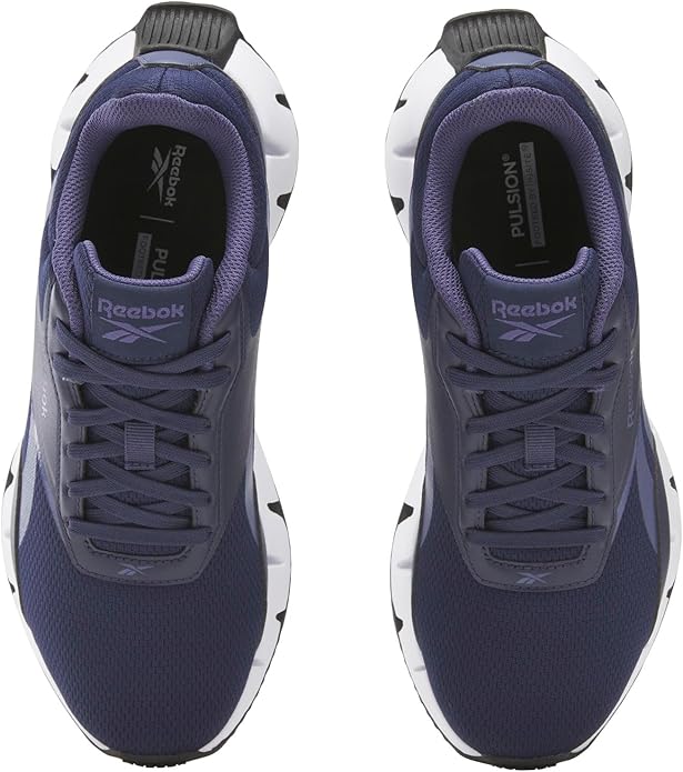 Reebok Women's Zig Dynamica STR Sneaker, Navy/Twilight Purple/Core Black, 5 image 3
