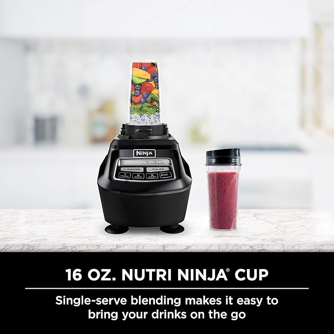 Ninja Mega Kitchen System, 1500W, 72 oz. Full-Size Blender & 8-Cup Food Processor with (2) 16 oz. To-Go Cups, Total Crushing Technology - Smoothies, Ice Crushing, Purees, Dough & More, Black, BL770 image 4