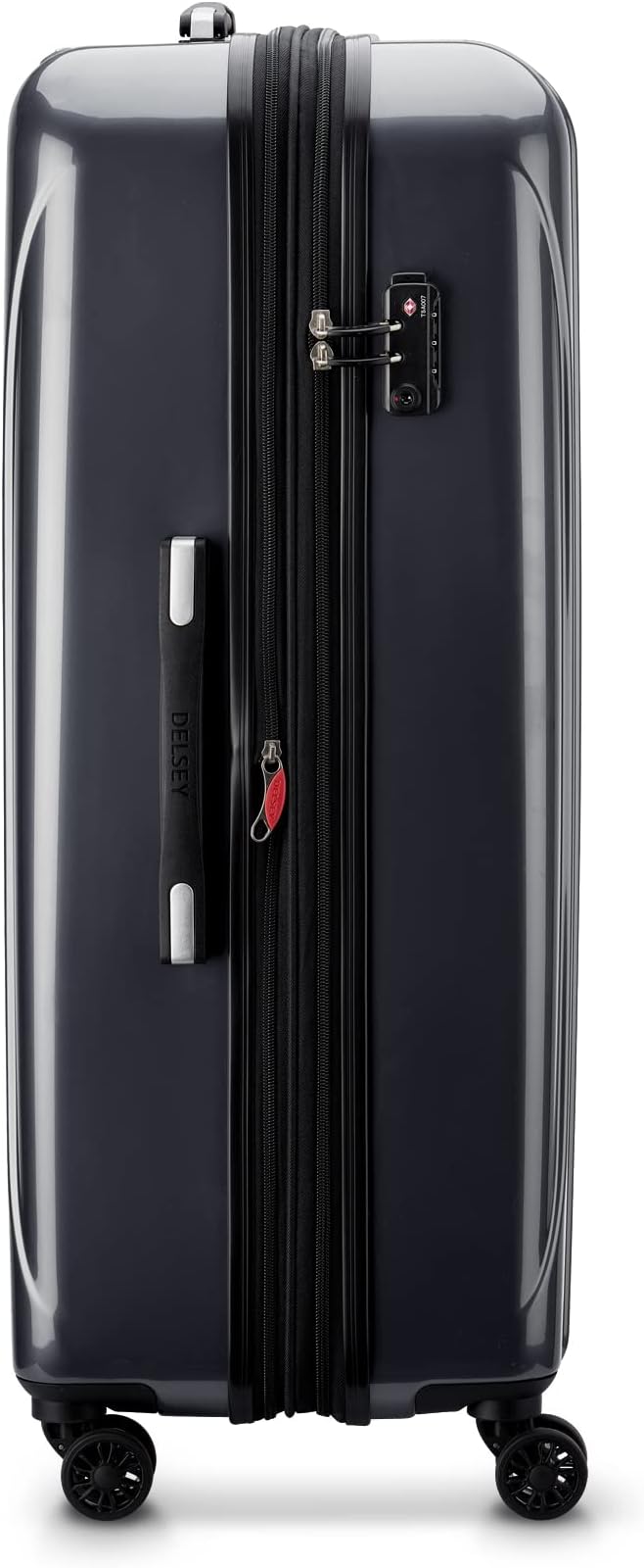 DELSEY PARIS Helium Aero Hardside Expandable Luggage with Spinner Wheels, Titanium, Checked-Large 28 Inch image 6