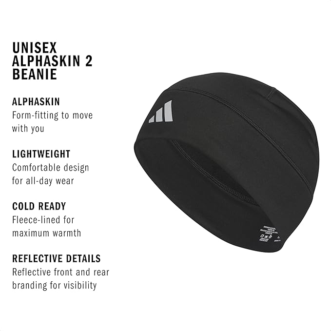 Adidas Alphaskin Beanie – Performance Workout Skull Cap image 2