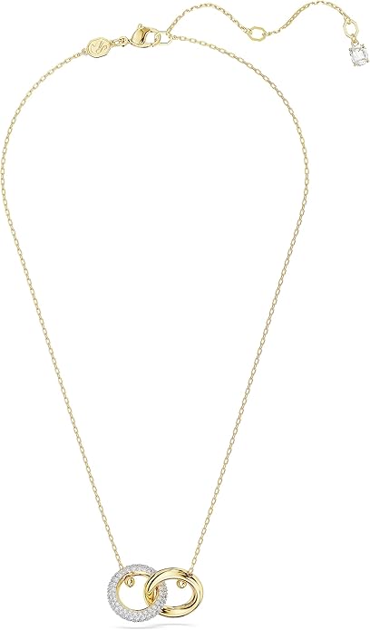 Swarovski Dextera Pendant Necklace with Interlocking Loop and Clear Crystals image 2