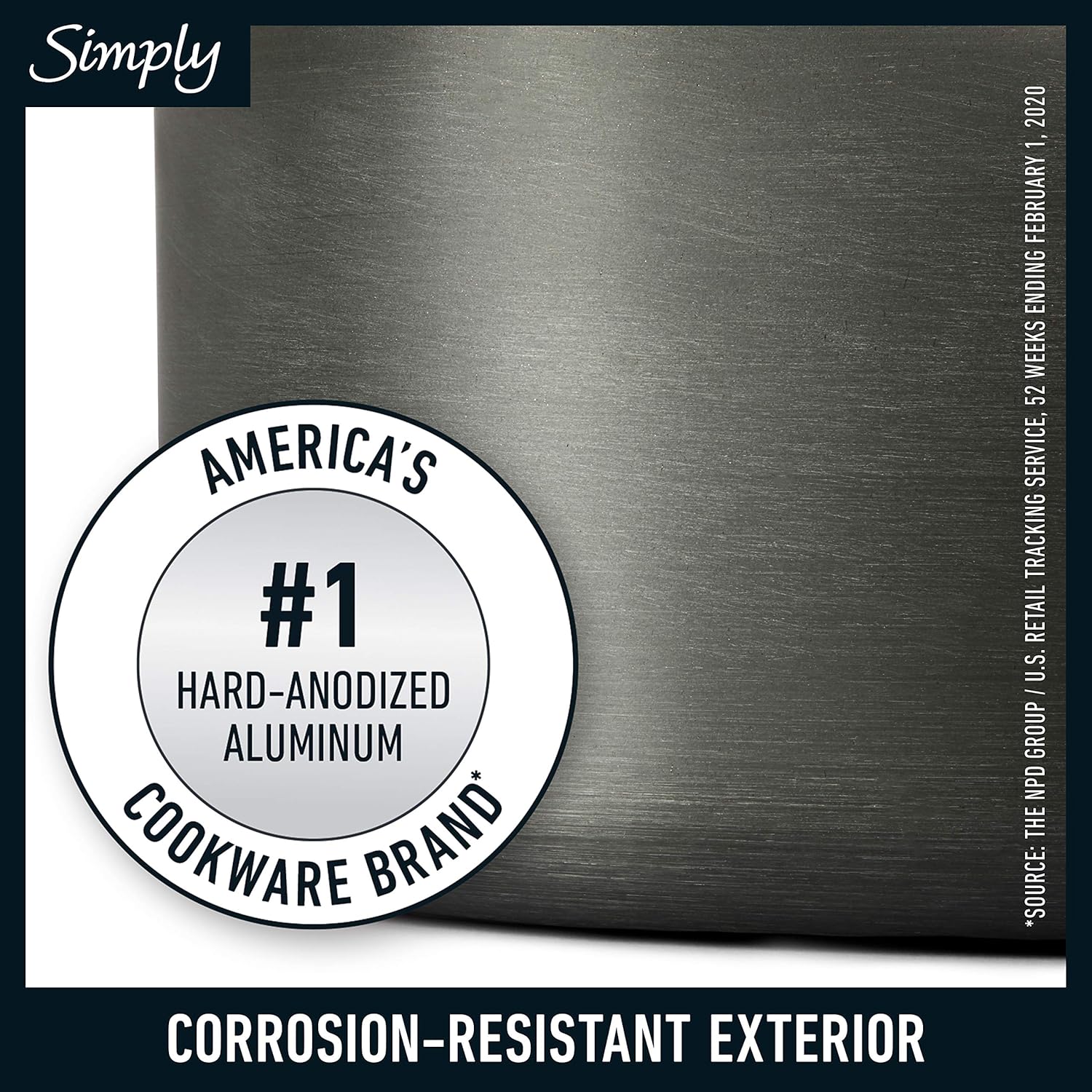 Calphalon 10-Piece Non-Stick Kitchen Cookware Set Black Pots & Pans with Stay-Cool Stainless Steel Handles Hard-Anodized Aluminum for Even Heating image 2