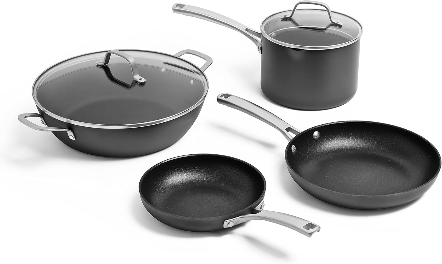 Calphalon Classic Hard-Anodized Nonstick Cookware Kitchen Essentials Set image 1