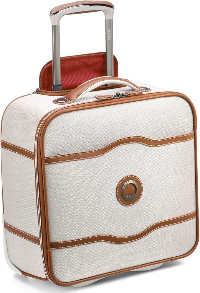 DELSEY PARIS Chatelet 2.0 Softside Luggage Under-Seater with 2 Wheels, Angora, Carry on 16 Inch image 2