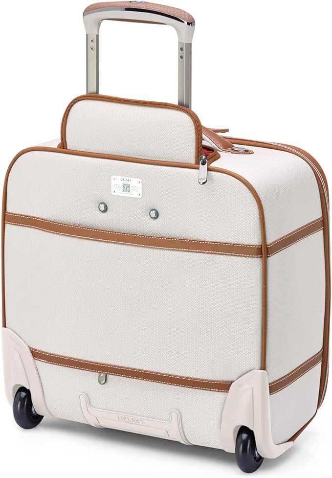 DELSEY PARIS Chatelet 2.0 Softside Luggage Under-Seater with 2 Wheels, Angora, Carry on 16 Inch image 4