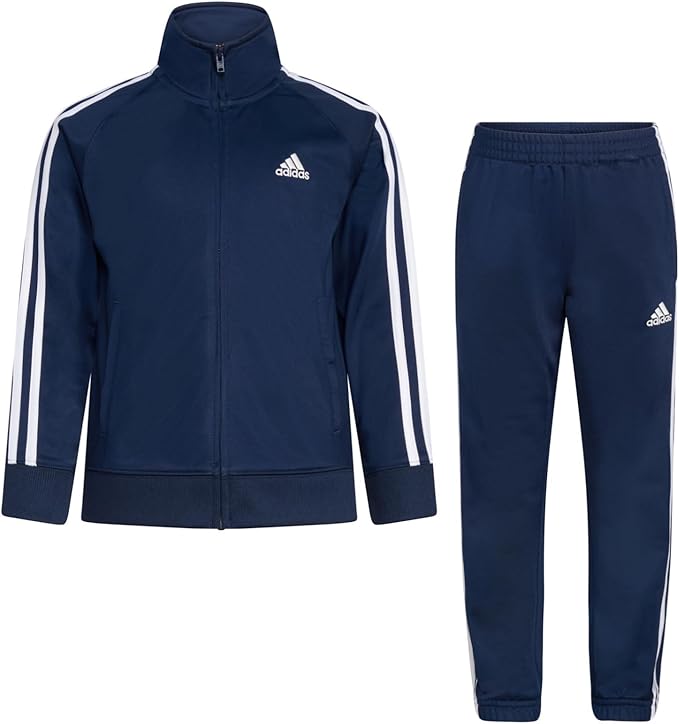 Adidas boys Tricot Tracksuit Jacket Jogger Pant Set image 1