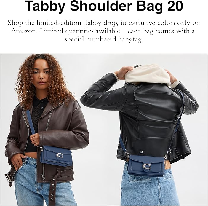 COACH womens Polished Pebble Leather Tabby Shoulder Bag 20 image 2