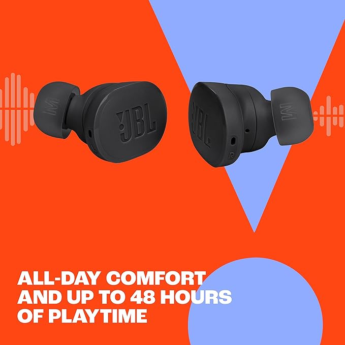 JBL Tune Buds - True wireless Noise Cancelling earbuds, JBL Pure Bass Sound, Bluetooth 5.3, 4-Mic technology for Crisp, Clear Calls, Up to 48 hours of battery life, Water and dust resistant (Blue) image 3