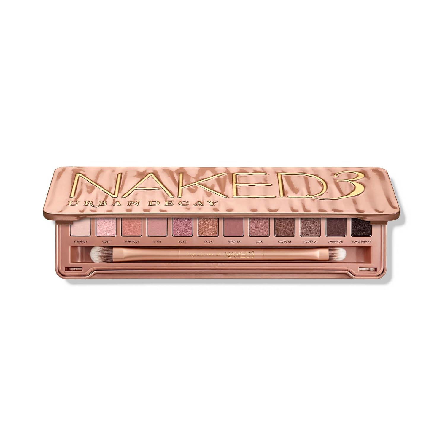 URBAN DECAY Naked 3, Soft Pink Neutral Eyeshadow Palette, Matte, Pearl, Metallic, Shimmer Finish, 12 Mauve Brown & Nude Eye Shadows, Natural Soft Glam Smokey Eye Makeup, Vegan, Cruelty-free image 1