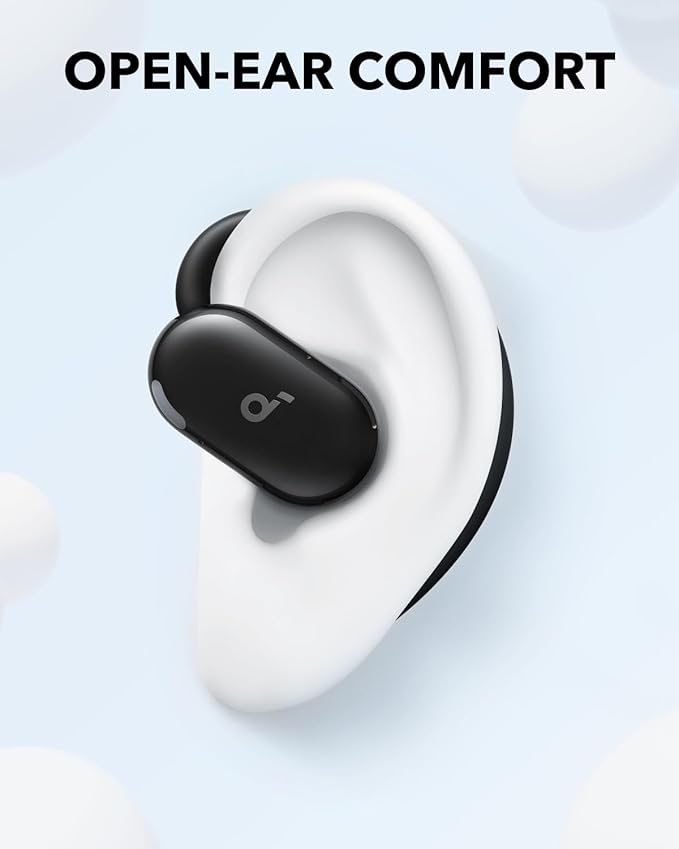 Soundcore V20i by Anker Open-Ear Headphones, Adjustable Ear Hooks, Ultra-Comfort, Snug Fit, Powerful Sound, Clear Calls, IP55, 36H Playtime, Bluetooth 5.4 Wireless Earbuds, Multipoint Connection image 2