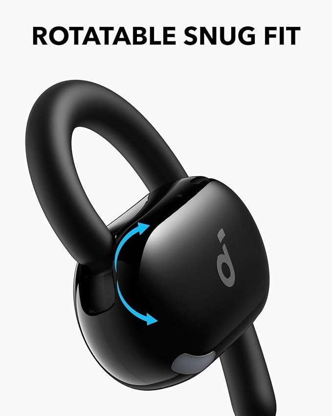 Soundcore V20i by Anker Open-Ear Headphones, Adjustable Ear Hooks, Ultra-Comfort, Snug Fit, Powerful Sound, Clear Calls, IP55, 36H Playtime, Bluetooth 5.4 Wireless Earbuds, Multipoint Connection image 3