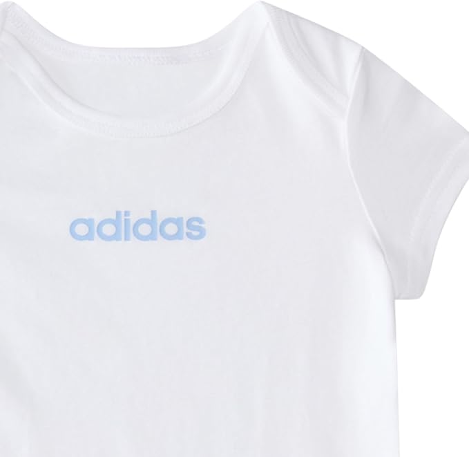 Adidas baby-boys 3-piece Linear Logo Bodyshirt & Pant Set image 4
