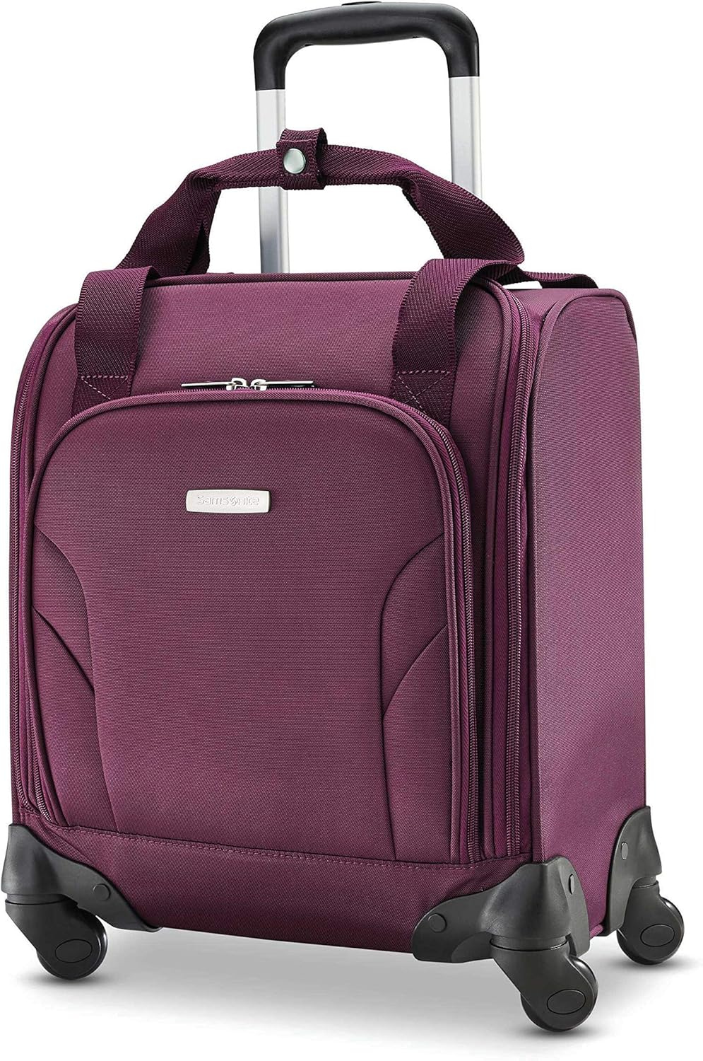 Samsonite Underseat Carry-On Spinner With USB Port, Purple, One Size image 1