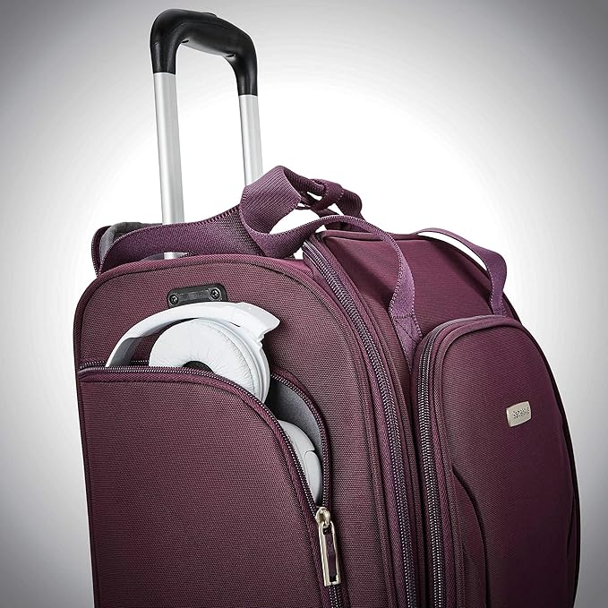 Samsonite Underseat Carry-On Spinner With USB Port, Purple, One Size image 5