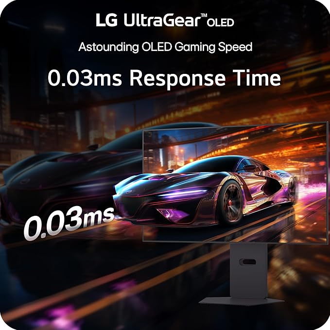 LG 32GX870A-B 32-inch Ultragear 4K UHD (3840 x 2160) OLED Gaming Monitor, Dual-Mode, 240Hz, 0.03ms, NVIDIA, AMD FreeSync Premium Pro, VESA DisplayHDR True Black 400, USB Type-C, DP2.1, Black image 4