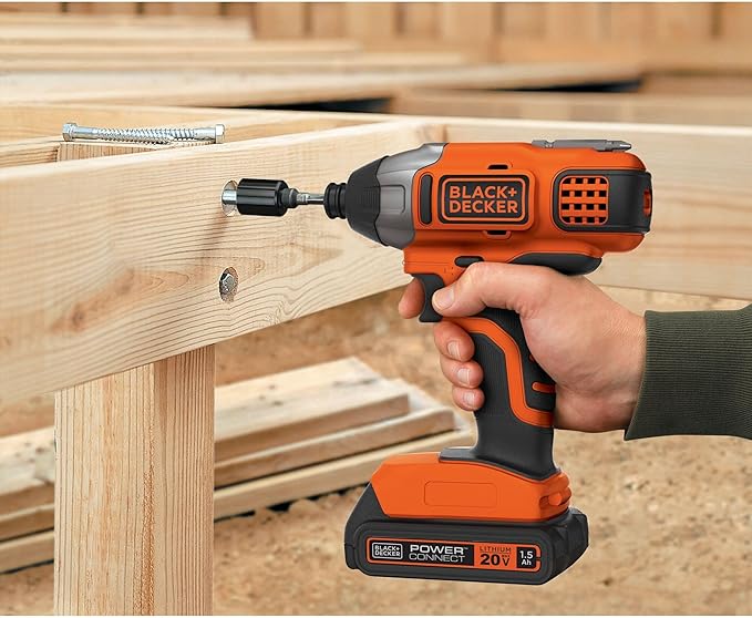 BLACK+DECKER 20V MAX* POWERCONNECT 1/4 in. Cordless Impact Driver Kit (BDCI20C) image 6