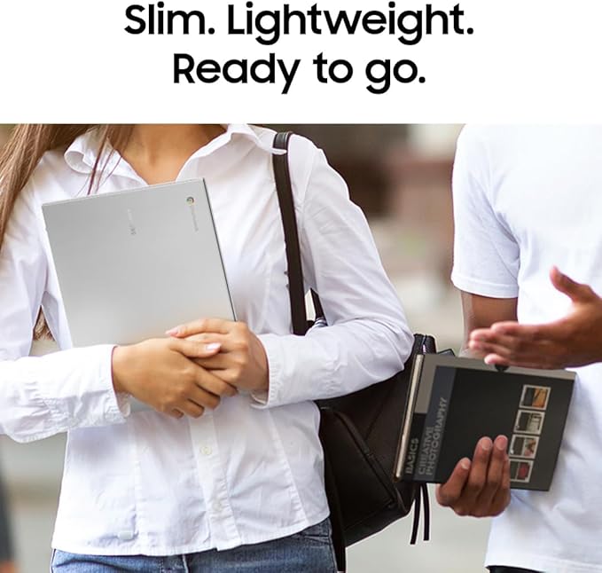 Samsung 14" Galaxy Chromebook Go Laptop PC Computer, Intel Celeron N4500 Processor, 4GB RAM, 64GB Storage, ChromeOS, XE340XDA-KA2US, Student Laptop, Silver image 5