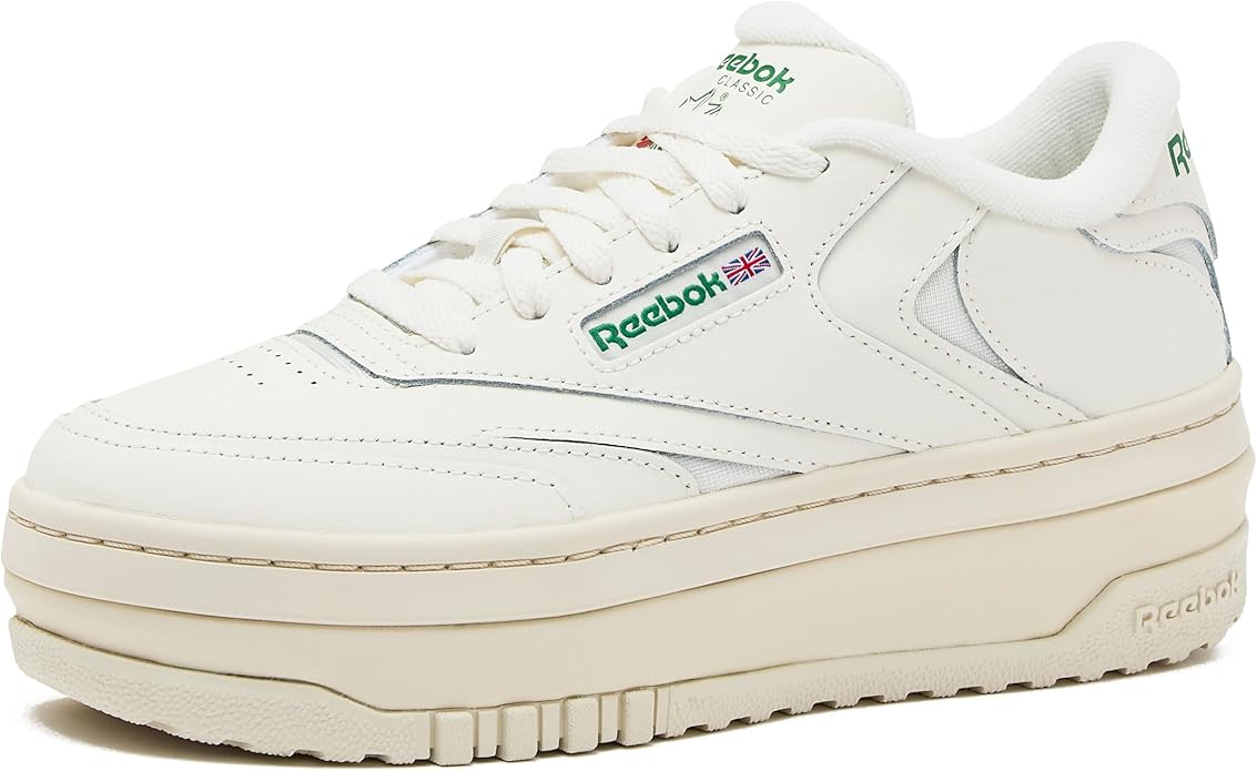 Reebok Club C Extra Platform Sneakers for Women - White Casual Tennis Women's Fashion Sneakers - Womens Shoes Size 5 to 11 image 1