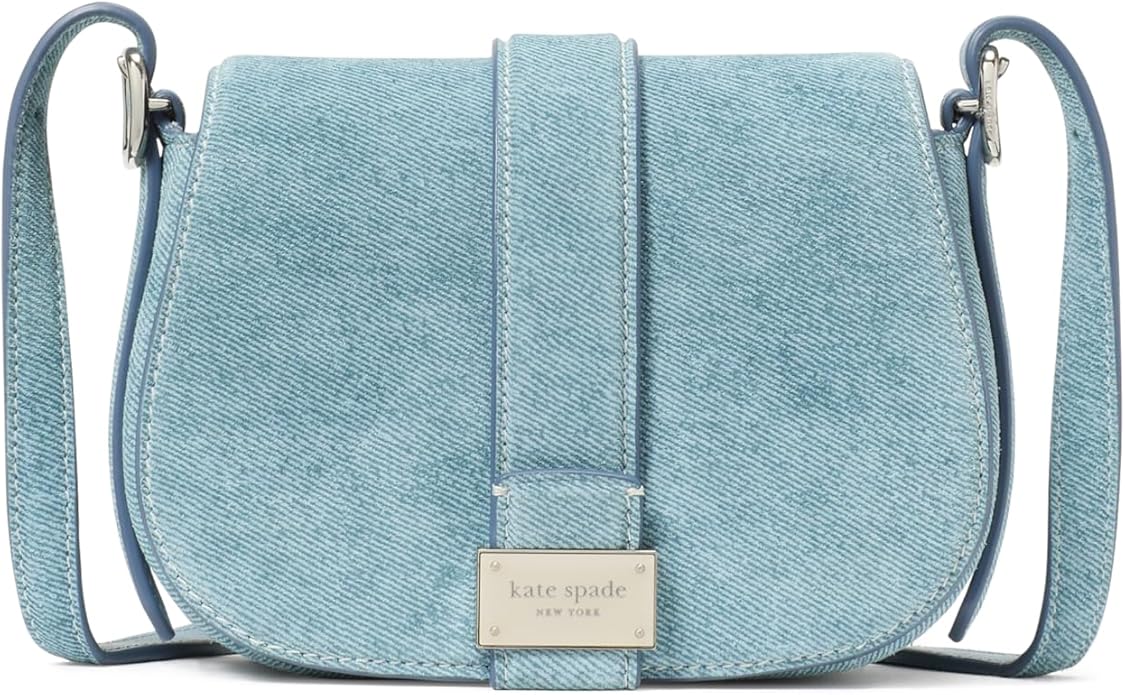 kate spade new york Womens Nouveau Textured Leather Mini Saddle Crossbody image 1