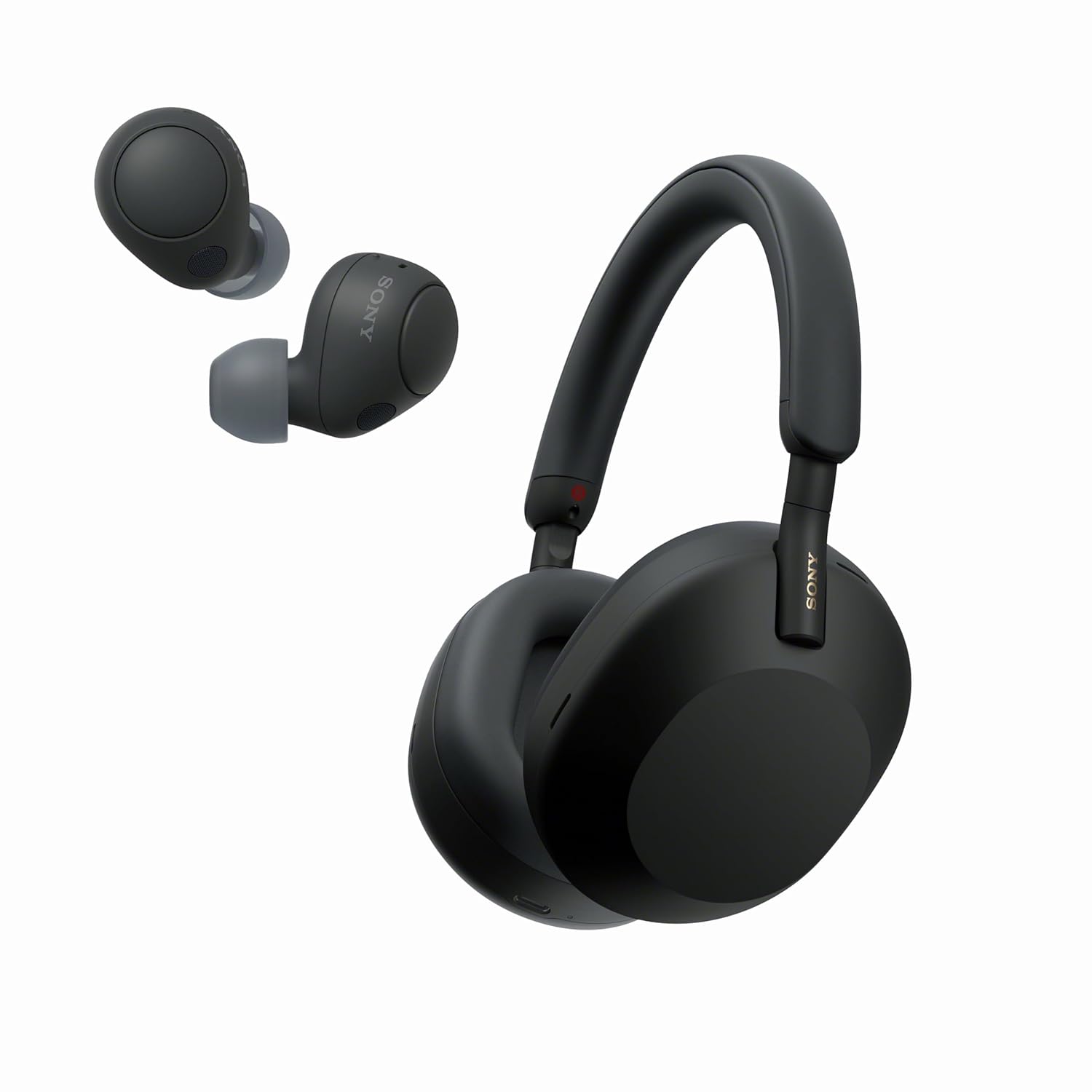 Sony WH-1000XM5 Premium Noise Canceling Headphones (Black) with Free WF-C700N Truly Wireless Noise Canceling Earbuds (Black) image 1